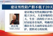 建議男性陪產(chǎn)假不低于20天 什么原因?附詳情