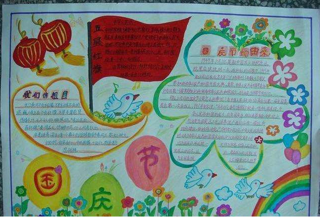 中秋國(guó)慶雙節(jié)手抄報(bào)圖片