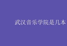 教育資訊:武漢音樂(lè)學(xué)院是幾本