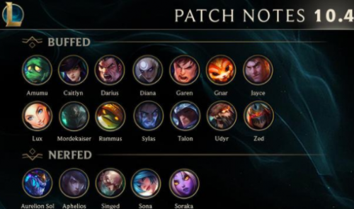 LOL 10.4版本更新速看，增加打野英雄，劍圣蠻王新皮膚