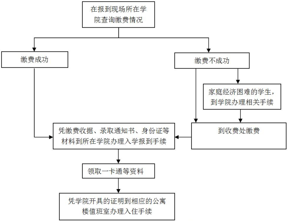 高一新生報到流程圖