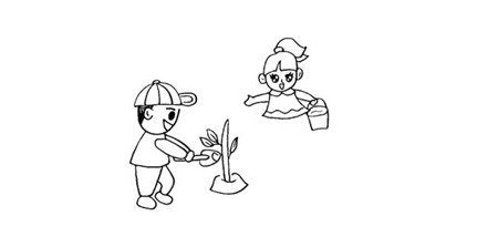五一勞動(dòng)節(jié)簡(jiǎn)筆畫怎么畫4