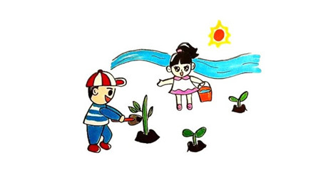 五一勞動(dòng)節(jié)簡(jiǎn)筆畫怎么畫6