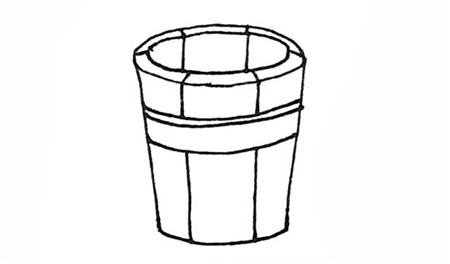 木桶簡(jiǎn)筆畫(huà)3
