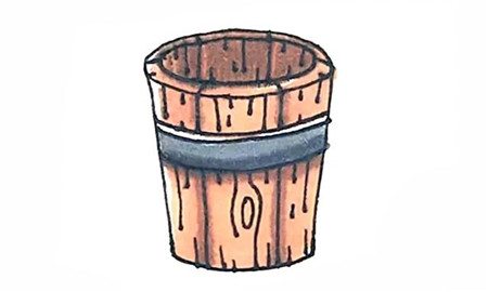 木桶簡(jiǎn)筆畫(huà)4