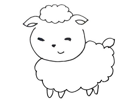 萌萌小綿羊簡筆畫3