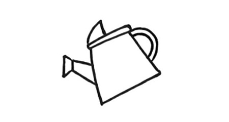 勞動(dòng)節(jié)卡通澆水簡(jiǎn)筆畫2