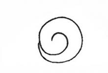 蝸牛簡(jiǎn)筆畫彩圖