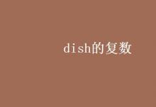 教育資訊：dish的復數(shù)