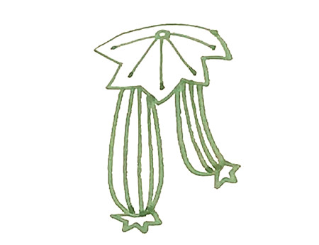 帶藤的絲瓜簡(jiǎn)筆畫(huà)3