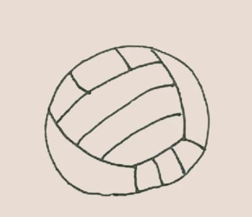排球簡(jiǎn)筆畫(huà)涂色5