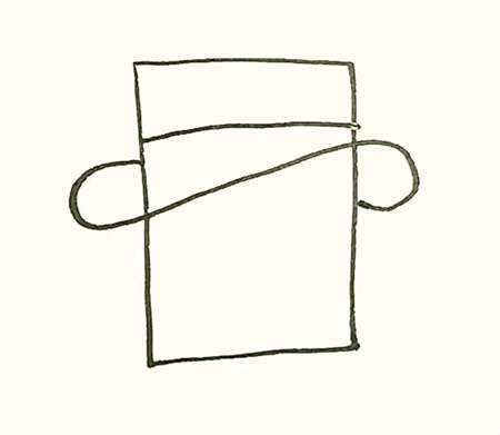 卡通牛仔簡(jiǎn)筆畫(huà)1