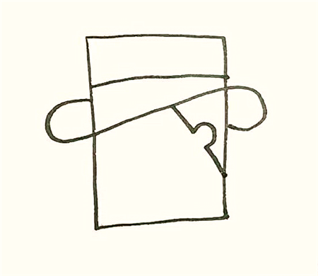 卡通牛仔簡(jiǎn)筆畫(huà)2