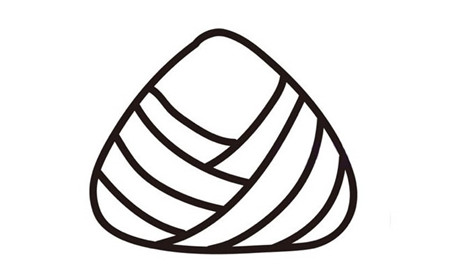 端午節(jié)可愛卡通粽子簡(jiǎn)筆畫3