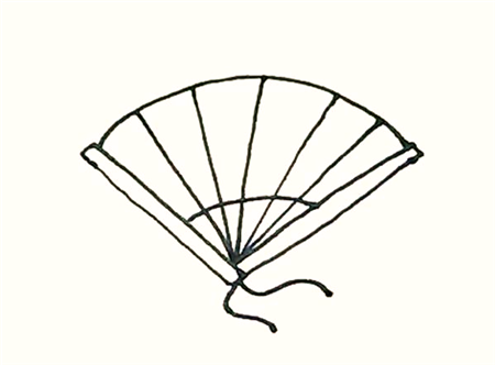 折扇簡(jiǎn)筆畫(huà)彩色3
