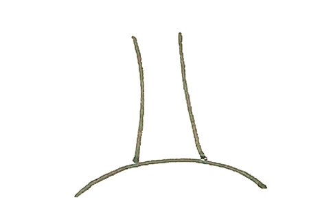 柳樹彩色簡(jiǎn)筆畫的畫法1