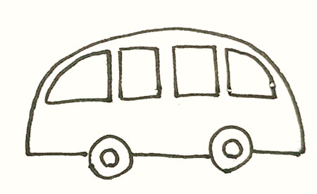 救護車簡筆畫怎樣畫2