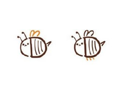 可愛(ài)的小蜜蜂怎么畫(huà)簡(jiǎn)筆畫(huà) 字母D簡(jiǎn)筆畫(huà)教程3