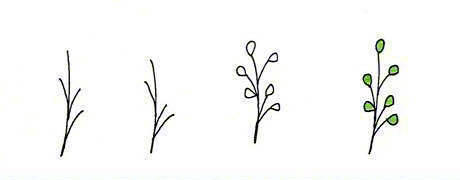 各種花朵的畫(huà)法簡(jiǎn)筆畫(huà)圖片7