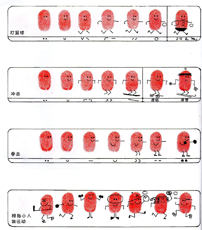 指紋簡(jiǎn)筆畫創(chuàng)意圖片小動(dòng)物3