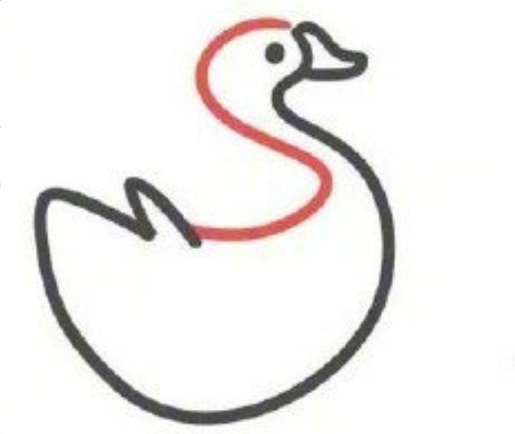 可愛的小天鵝簡筆畫圖片 字母S簡筆畫大全可愛2