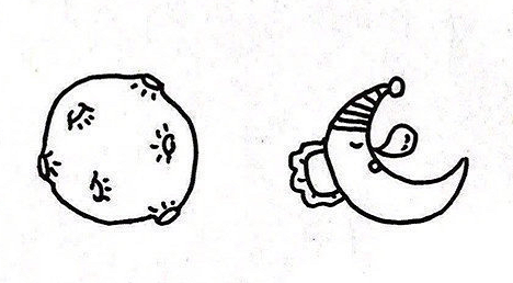 月亮簡筆畫圖片大全3