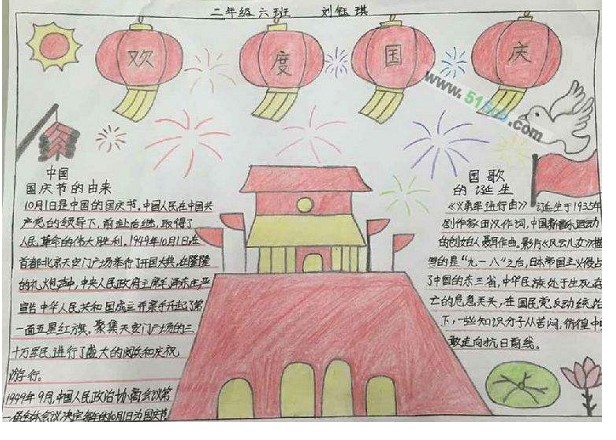 國慶節(jié)手抄報(bào)圖片