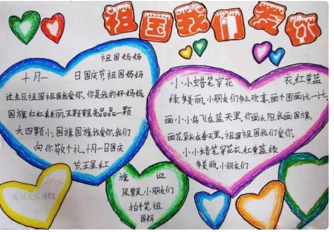 一年級(jí)國慶節(jié)簡(jiǎn)單的手抄報(bào)圖片