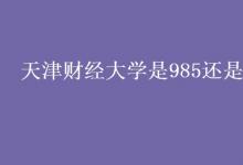 教育資訊:天津財經(jīng)大學是985還是211