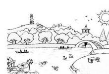 兒童公園簡(jiǎn)筆畫(huà)繪本
