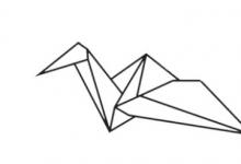 紙鶴簡(jiǎn)筆畫步圖