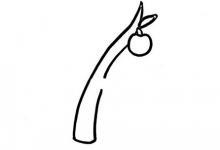 如何在蘋(píng)果樹(shù)上畫(huà)簡(jiǎn)單的筆畫(huà)