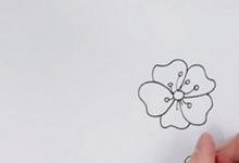 櫻花如何用顏色畫出簡(jiǎn)單的筆畫？