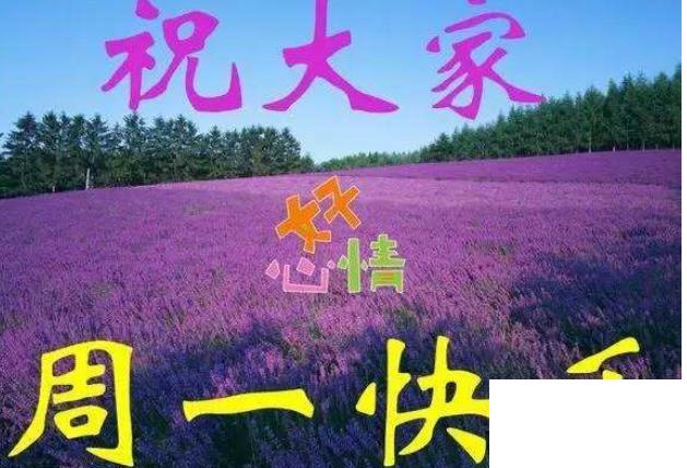 周一祝福短信溫馨