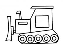 推土機(jī)簡(jiǎn)筆畫(huà)圖片大全