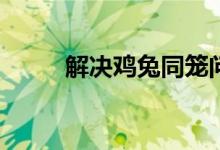 解決雞兔同籠問題的方法有哪些？