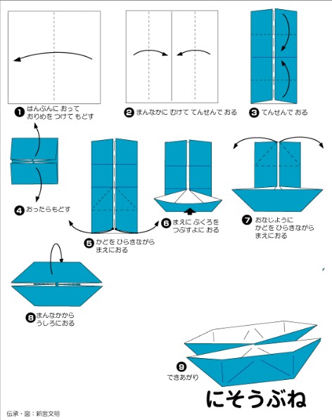 幼兒手工折紙：折紙船的N種折法!