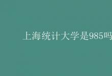 教育資訊：上海統(tǒng)計大學是985嗎