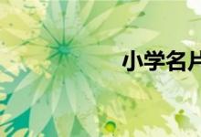 小學名片怎么做圖片