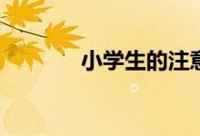 小學(xué)生的注意力有哪些特點(diǎn)？