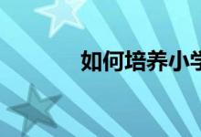 如何培養(yǎng)小學生的寫作能力？