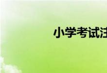 小學(xué)考試注意事項有哪些