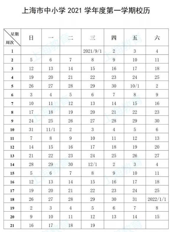 2022上海中小學(xué)寒假什么時(shí)候放