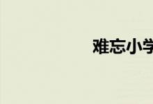 難忘小學時光手抄報