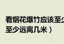 看煙花爆竹應(yīng)該至少離幾米之外（看煙花爆竹至少遠(yuǎn)離幾米）
