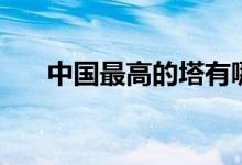 中國最高的塔有哪個（中國最高的塔）