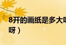 8開(kāi)的畫紙是多大呀圖片(8開(kāi)的畫紙是多大呀)
