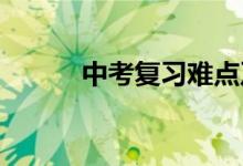 中考復(fù)習(xí)難點及重點之實數(shù)部分
