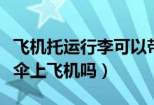 飛機(jī)托運(yùn)行李可以帶雨傘嗎(坐飛機(jī)可以帶雨傘上飛機(jī)嗎)