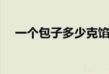 一個包子多少克餡料（一個包子多少克）